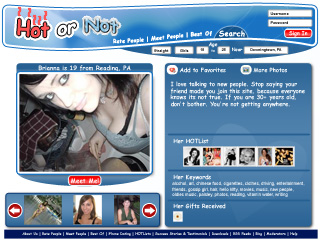 HotorNot.com Mockup